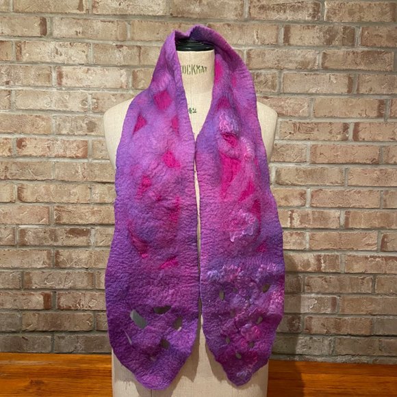Hand Felted Scarf - Picture 4 of 4